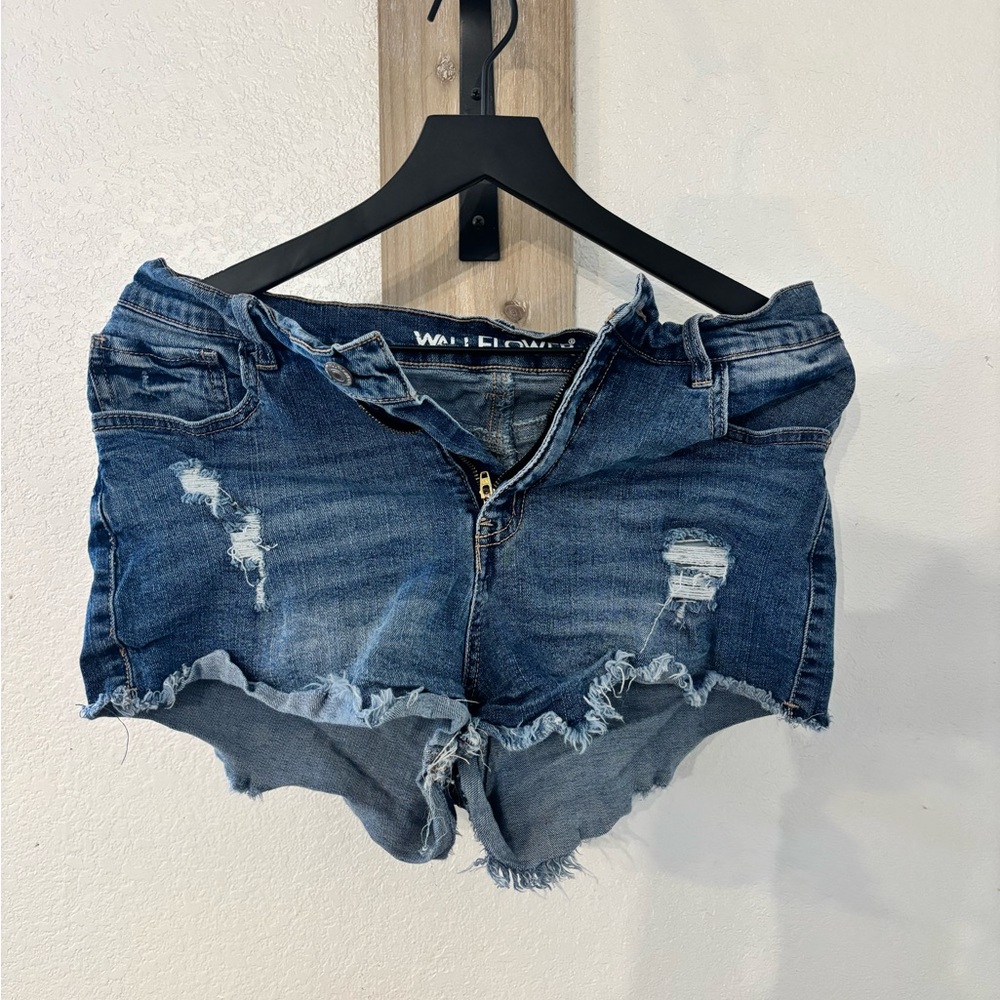Women's Distressed Denim Shorts